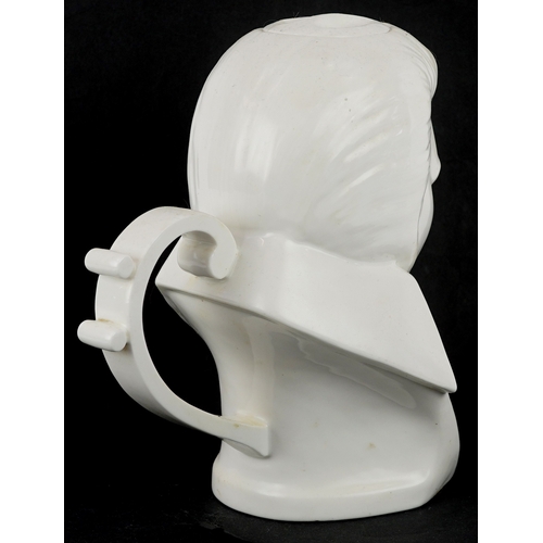 625 - A prototype Elvis Presley teapot - The King, inscribed Trial piece 1/4 FBC Aug 01, 22cm high.