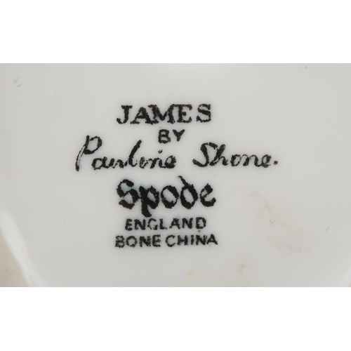 664 - Pauline Shone for Spode, two porcelain figures of young boys - James and Simon, the largest 21cm hig... 