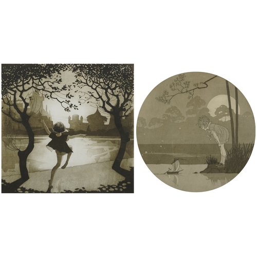 2524 - Henriette Willebeek le Mair (1899-1966) - Baroness van Tuyll van Serooskerken, a 20th century aquati... 