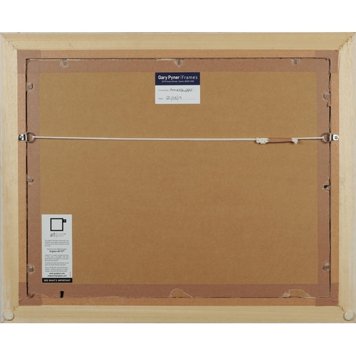 2288A - After Roger Hilton - Colourful cat, mid 20th century mixed media on paper, initialled and dated '73,... 