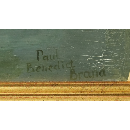 2315 - Paul Benedict Brand - The White Goddess, late 20th century British school oil on board, signed, with... 