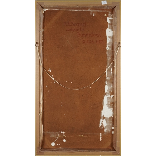 2315 - Paul Benedict Brand - The White Goddess, late 20th century British school oil on board, signed, with... 