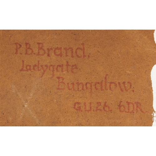 2315 - Paul Benedict Brand - The White Goddess, late 20th century British school oil on board, signed, with... 