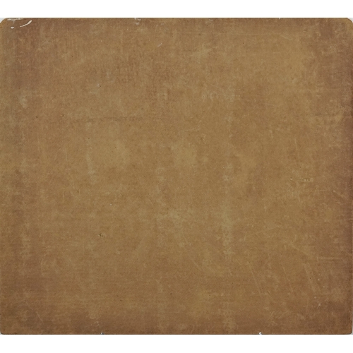 2505 - London Cityscape, 20th century British school oil on board, unsigned, unframed, 51cm x 61cm.