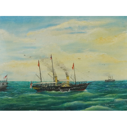 2518 - Vivian Francis - The Old Osborne, 20th century British School, oil on canvas, signed, framed, 30cm x... 