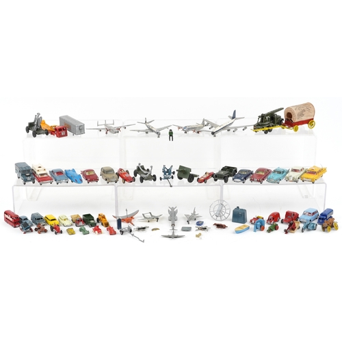 724 - Vintage and later diecast vehicles, predominantly Corgi and Dinky, including military vehicles and a... 