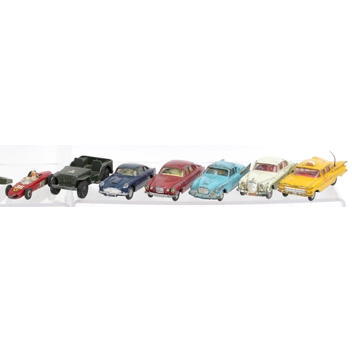 724 - Vintage and later diecast vehicles, predominantly Corgi and Dinky, including military vehicles and a... 