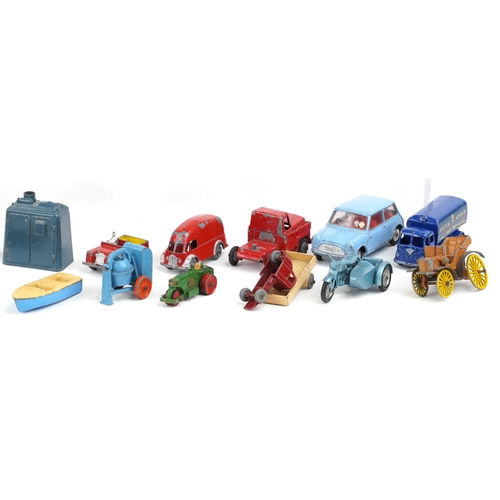 724 - Vintage and later diecast vehicles, predominantly Corgi and Dinky, including military vehicles and a... 