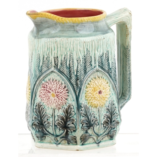 648 - 20th century pottery including a Royal Copenhagen bear cub, a Majolica picture and a Shorter & Sons ... 