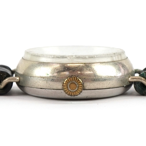 2752 - West End Watch Co., a military interest gentlemen's manual wind wristwatch having enamelled dial wit... 