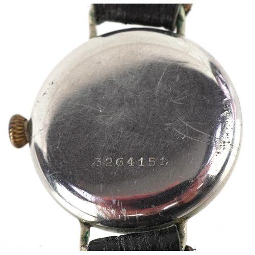 2752 - West End Watch Co., a military interest gentlemen's manual wind wristwatch having enamelled dial wit... 