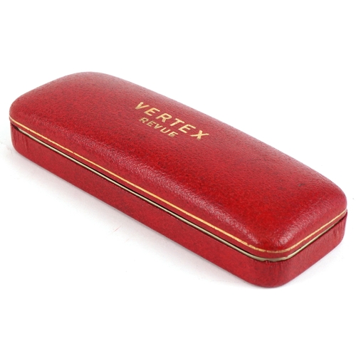 3130 - Vertex, a gentlemen's 9ct gold Vertex Revue manual wind wristwatch with box and presentation card, t... 