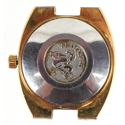 3429 - Omega, a ladies Omega Seamaster automatic wristwatch with date aperture, the dial 22mm wide.