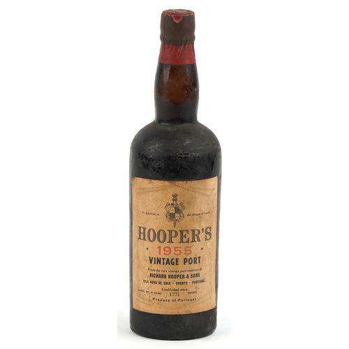 1001 - A bottle of Hooper's 1955 vintage port.