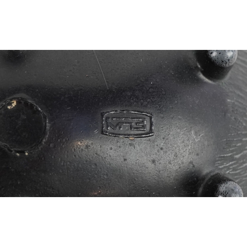 214 - In the manner of Walter Bosse, a graduated set of five bronzed ashtrays in the form of Hedgehogs, th... 