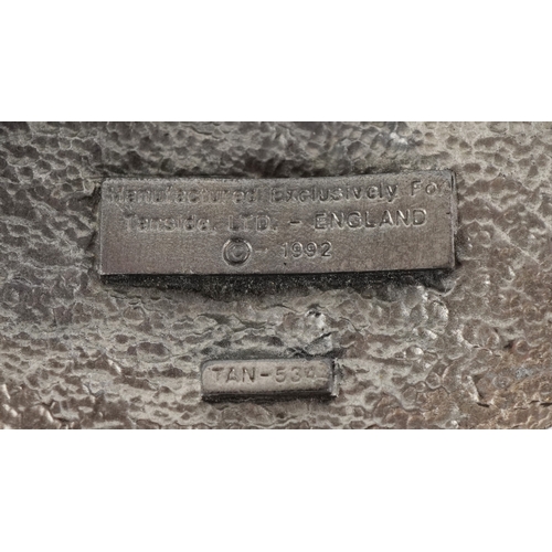 1844 - Dragon Designs Tanside, a white metal and enamel Celtic cross belt buckle, 8cm in diameter.