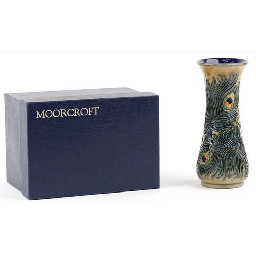 173 - Rachel Bishop for Moorcroft, a Phoenix pattern vase, 21cm high, with box.