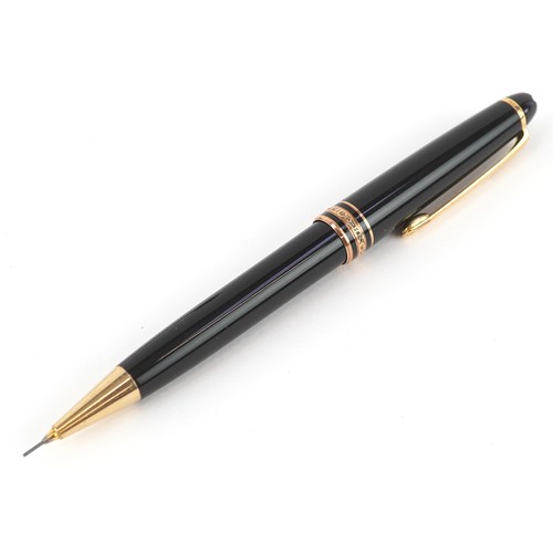 60 - Montblanc, a Montblanc Meisterstuck propelling pencil with box, numbered KH1101828, 14cm in length.