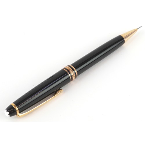 60 - Montblanc, a Montblanc Meisterstuck propelling pencil with box, numbered KH1101828, 14cm in length.