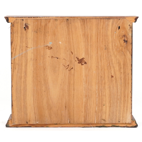 2067 - An early 20th century beech hanging wall cabinet fitted with a pair of glazed doors, 44cm H x 52cm W... 