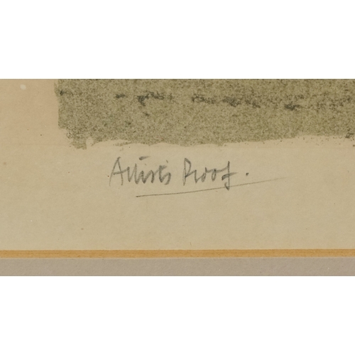 2335 - Robert Tavener - Buckingham Palace no. 4, 20th century artist's proof print, framed and glazed, 43cm... 