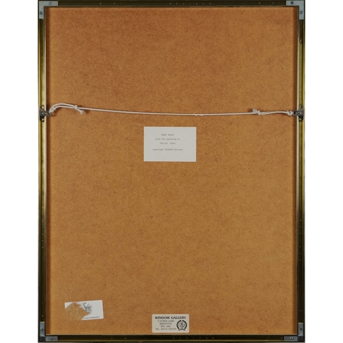 2332 - Philip Dunn - Here Today, 20th century colour print, framed and glazed, 50cm x 35cm.