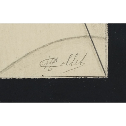 2430 - After Jan Toorop - The Prayer, 20th century continental school pencil on paper, framed and glazed, 2... 