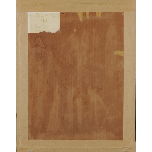 2430 - After Jan Toorop - The Prayer, 20th century continental school pencil on paper, framed and glazed, 2... 