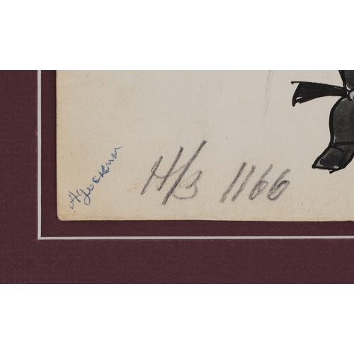 2541 - A group of four early 20th century Russian operatic costume drawings, each annotated and indistinctl... 