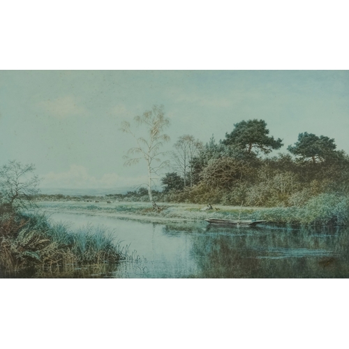 2278 - B. W. Leader - A Fine Autumn Morning, early 20th century British school Fine Art Trade Guild pencil ... 