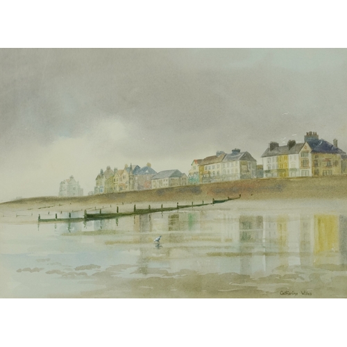 2515 - Catherine Wiles - November Morning, Littlestone, 20th century British school watercolour on paper, f... 