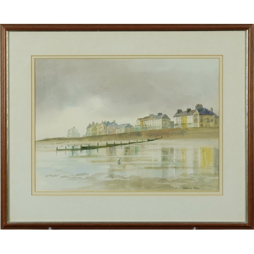 2515 - Catherine Wiles - November Morning, Littlestone, 20th century British school watercolour on paper, f... 