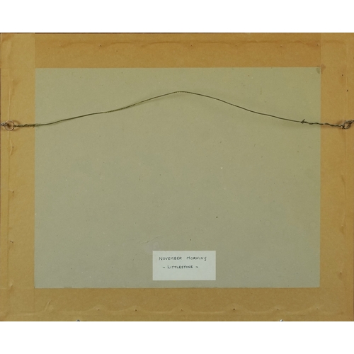 2515 - Catherine Wiles - November Morning, Littlestone, 20th century British school watercolour on paper, f... 