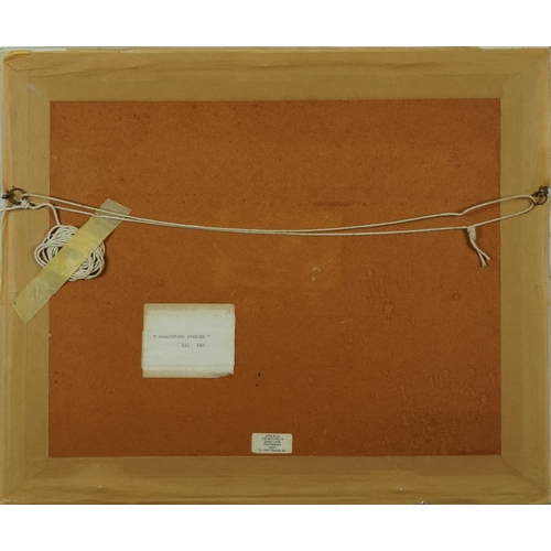 2514 - June Bull - Greatstone Evening, 20th century British school oil on paper, signed, framed and glazed,... 