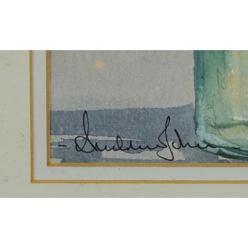 2545 - Andrew John - Still life vase of flowers, 20th century British school watercolour on paper, signed, ... 