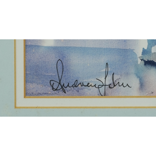 2545 - Andrew John - Still life vase of flowers, 20th century British school watercolour on paper, signed, ... 