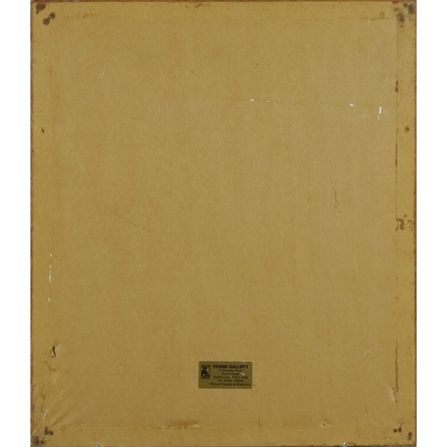 2545 - Andrew John - Still life vase of flowers, 20th century British school watercolour on paper, signed, ... 