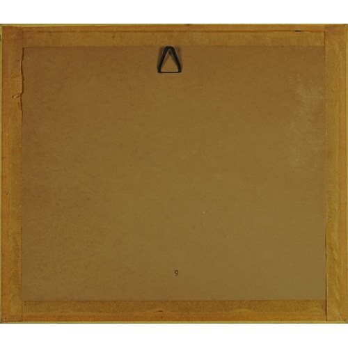 2547 - A Chinese watercolour on silk, signed, bearing four character mark, framed and glazed, 26cm x 32cm.