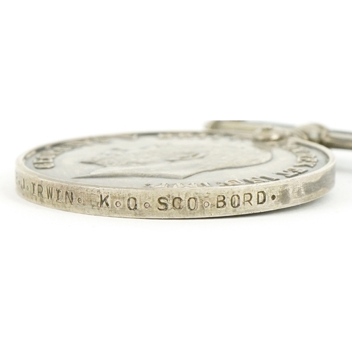 2662 - A British military World War I medal group awarded to 40393 PTE.J.IRWIN.2/K.O.SCO.BORD including a G... 