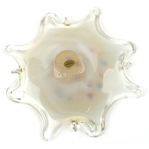 1669 - An Italian Murano style glass fruit bowl, 37cm wide.