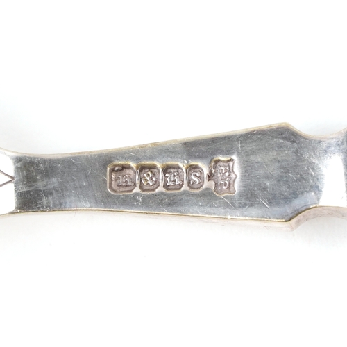 3747 - A set of twelve King's pattern silver plated knives and forks with cloth bag.