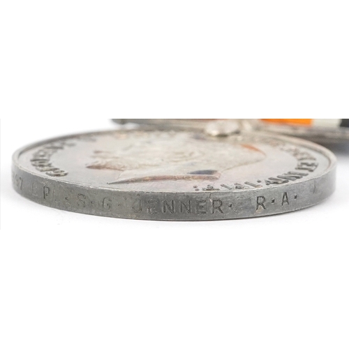 2697 - British military World War I and World War II medals, the World War I medal pair awarded to 132397 C... 