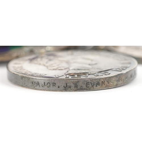 2656 - A British military World War II medal group awarded to MAJOR.J.A.EVANS.R.E.M.E including MBE, Genera... 