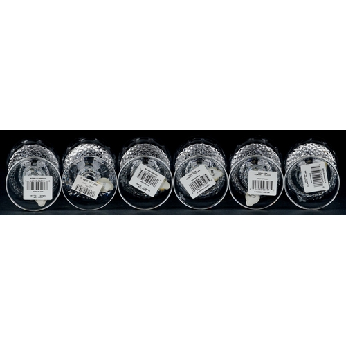 665 - A set of six Waterford Crystal Colleen claret glasses, 12cm high.