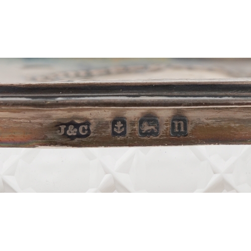 3620 - Antique and later silver including a tea strainer, cut glass jars with silver lids, Georgian spoons ... 