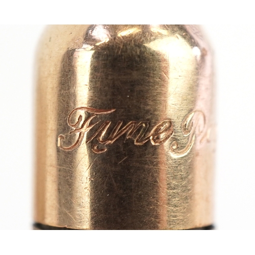 85 - Six gold plated and yellow metal propelling pencils, some with engine turned decoration including Cr... 