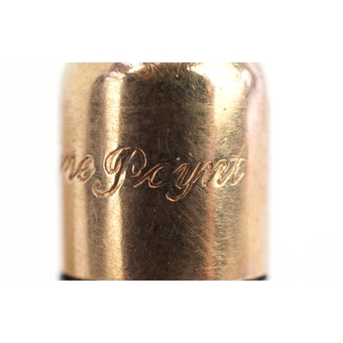 85 - Six gold plated and yellow metal propelling pencils, some with engine turned decoration including Cr... 