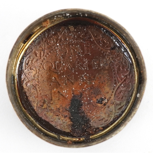 2821 - Sundry items including a German military interest porcelain miniature po, enamelled military interes... 