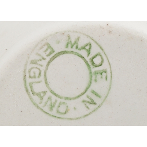 2821 - Sundry items including a German military interest porcelain miniature po, enamelled military interes... 