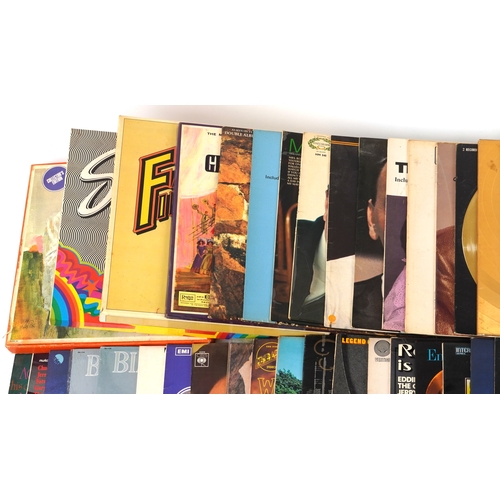 2606 - Vinyl LP records including Johnnie Mathis, Bing Crosby, Status Quo, Doris Day, Andy Williams and Dia... 